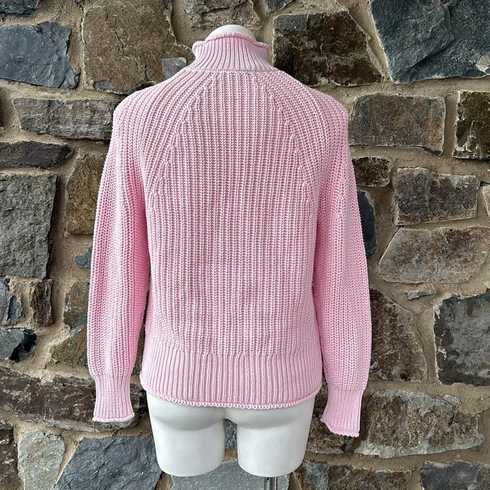 NWT J. Crew bubblegum pink cozy relaxed fit sweater size XS